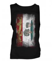 Prince Edward Island Faded Flag Mens Vest