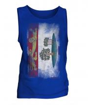 Prince Edward Island Faded Flag Mens Vest