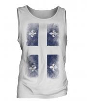 Quebec Faded Flag Mens Vest