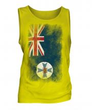 Queensland Faded Flag Mens Vest