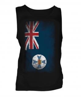 Queensland Faded Flag Mens Vest