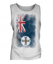 Queensland Faded Flag Mens Vest