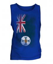 Queensland Faded Flag Mens Vest