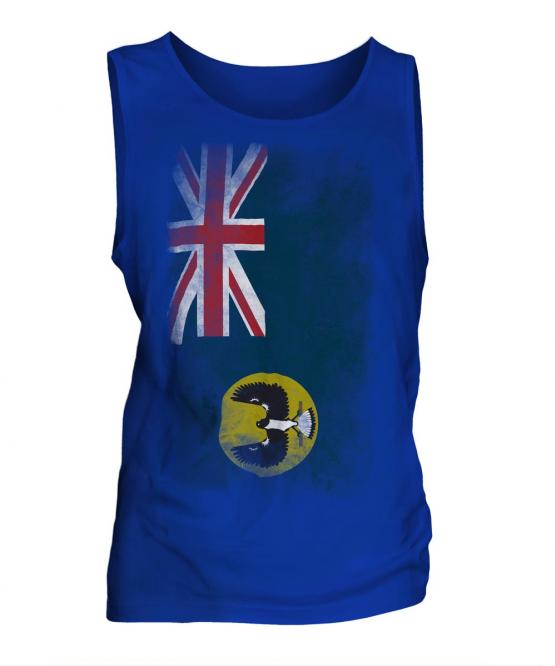 South Australia Faded Flag Mens Vest