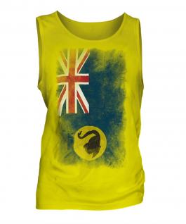 Western Australia Faded Flag Mens Vest