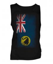 Western Australia Faded Flag Mens Vest