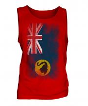 Western Australia Faded Flag Mens Vest