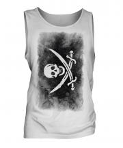 Pirate Faded Flag Mens Vest
