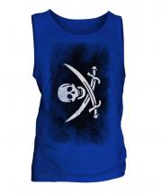 Pirate Faded Flag Mens Vest