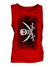 Pirate Faded Flag Mens Vest
