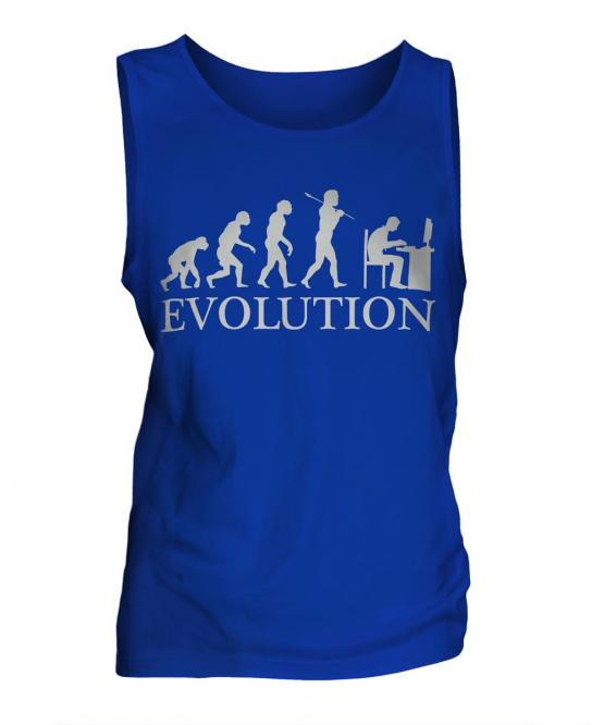 Computer Geek Evolution Mens Vest
