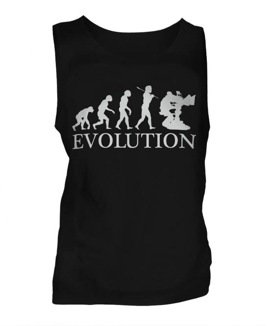 Television Cameraman Evolution Mens Vest