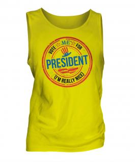 Me For President Mens Vest
