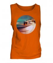 Record Player Fashion Print Mens Vest