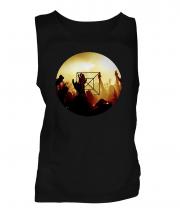Music Gig Fashion Print Mens Vest
