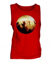 Music Gig Fashion Print Mens Vest