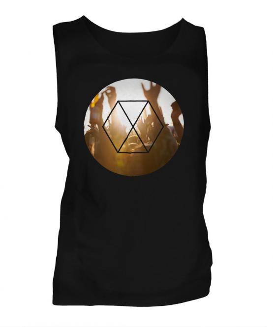 Music Festival Fashion Print Mens Vest