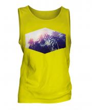 Summer Palm Trees Print Mens Vest