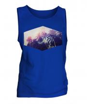 Summer Palm Trees Print Mens Vest
