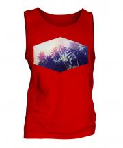 Summer Palm Trees Print Mens Vest