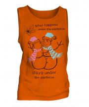 What Happens Under The Mistletoe Stays Mens Vest