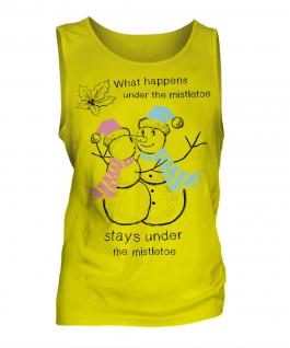 What Happens Under The Mistletoe Stays� Mens Vest