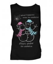 What Happens Under The Mistletoe Stays Mens Vest