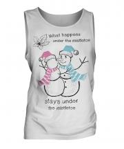 What Happens Under The Mistletoe Stays Mens Vest