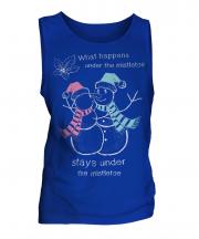 What Happens Under The Mistletoe Stays Mens Vest
