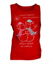 What Happens Under The Mistletoe Stays Mens Vest