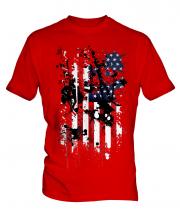 Stars And Stripes Abstract Print Mens T-Shirt