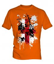 England St. George Cross Abstract Print Mens T-Shirt