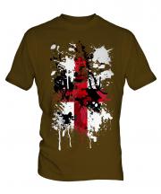 England St. George Cross Abstract Print Mens T-Shirt