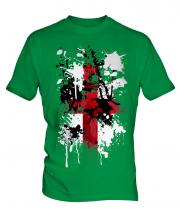England St. George Cross Abstract Print Mens T-Shirt