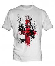England St. George Cross Abstract Print Mens T-Shirt