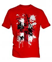 England St. George Cross Abstract Print Mens T-Shirt