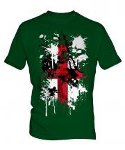 England St. George Cross Abstract Print Mens T-Shirt
