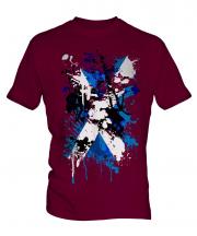 Scotland Flag Abstract Print Mens T-Shirt