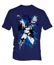 Scotland Flag Abstract Print Mens T-Shirt