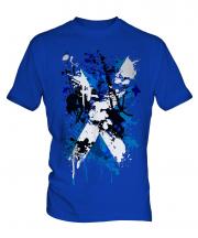 Scotland Flag Abstract Print Mens T-Shirt