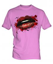 Grunge Lips Mens T-Shirt