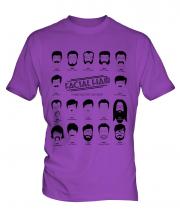 Facial Hair Through The Ages Mens T-Shirt