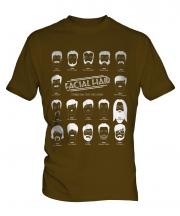 Facial Hair Through The Ages Mens T-Shirt