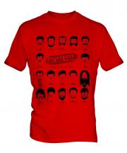 Facial Hair Through The Ages Mens T-Shirt
