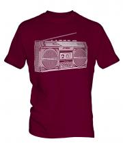 Retro Boombox Mens T-Shirt