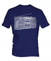 Retro Boombox Mens T-Shirt