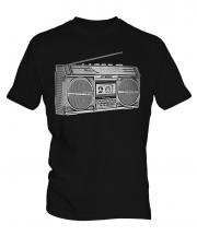 Retro Boombox Mens T-Shirt