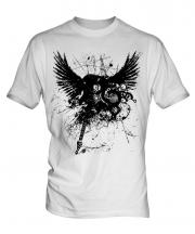 Grunge Guitar Tattoo Mens T-Shirt