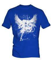 Grunge Guitar Tattoo Mens T-Shirt