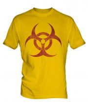 Radioactive Distressed Print Mens T-Shirt